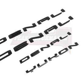 Unbranded 4X DENALI Yukon 3D Letters Emblem Left/Right Badge For 2021-2023 Yukon Yukon XL