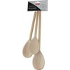 APOLLO Beech Spoon Set 8in/10in/12In, Wood, Brown, 19.8 x 8.6