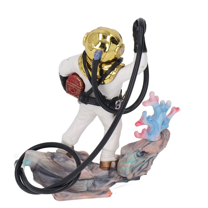 Diver Fish Aquarium Ornament Diver Air Action Aerating Diver Aquarium