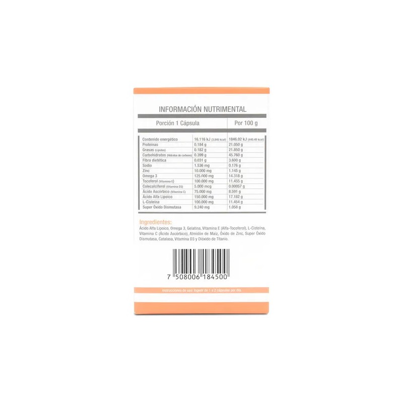 Lera Co Suplemento Ácido Lipólico Omega3 Vit E 2pack 60caps