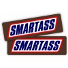 Unbranded/Generic pair - 1.5"x5" SMART ASS Vinyl Tool Box Stickers