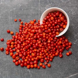 Chiltepin Sonora Dried Chiltepin Peppers (Chile Tepin) – .5oz Jar - Great For Use with Seafood, Sauces, Stews, Salsa, Meats. Very Hot with a Smoky Flavor