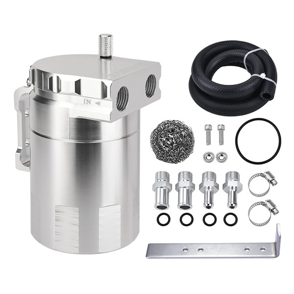 EVIL ENERGY Baffled Oil Catch Can,Oil Separator Catch Can 300ml