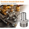 sourcing map Stainless Steel Barbed Fitting 3/4" NPT Male to