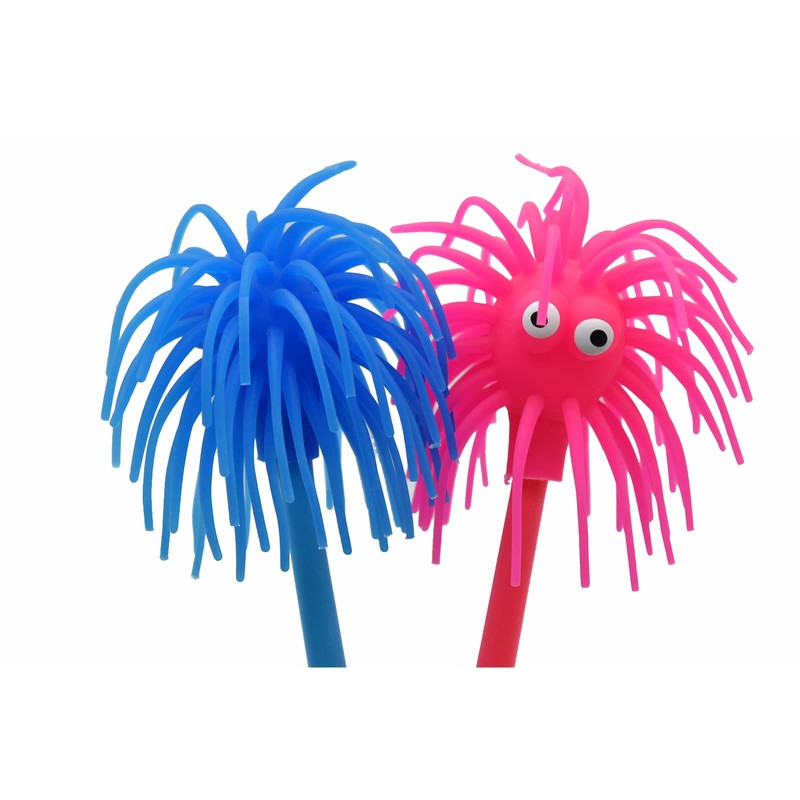 Lopenle 6 PCS Cute Sea Urchin Shaped Pens Soft Rubber