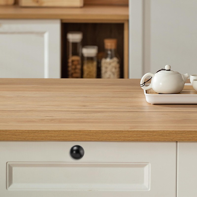 POVEFONK 10 Pack Matte Black Kitchen Cabinet Knobs Black Drawer