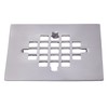 4-1/4 Inch Square Snap-in Shower Drain Brushed Nickel