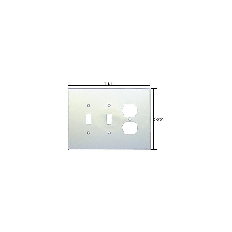 CRL Duplex Double Toggle Acrylic Mirror Plate - Clear