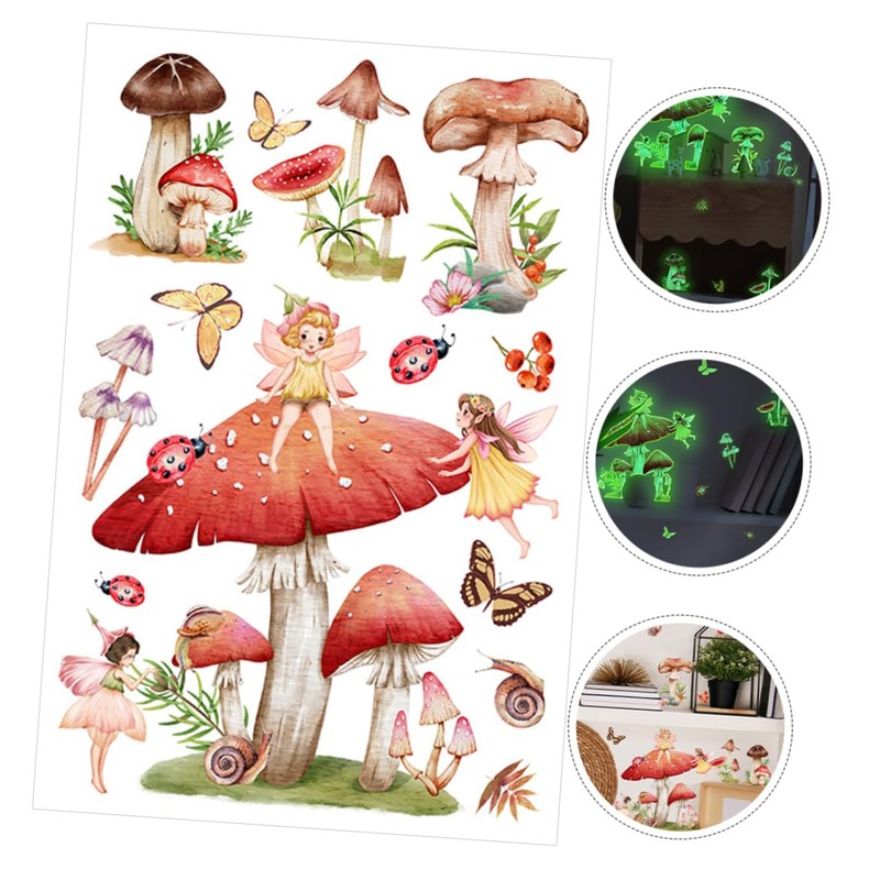 CORHAD Mushroom Wall Decal Boho Home Decor Room Decor Sticker