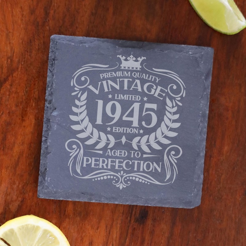 80th Birthday Gift for Men Vintage 1945 Aged to Perfection