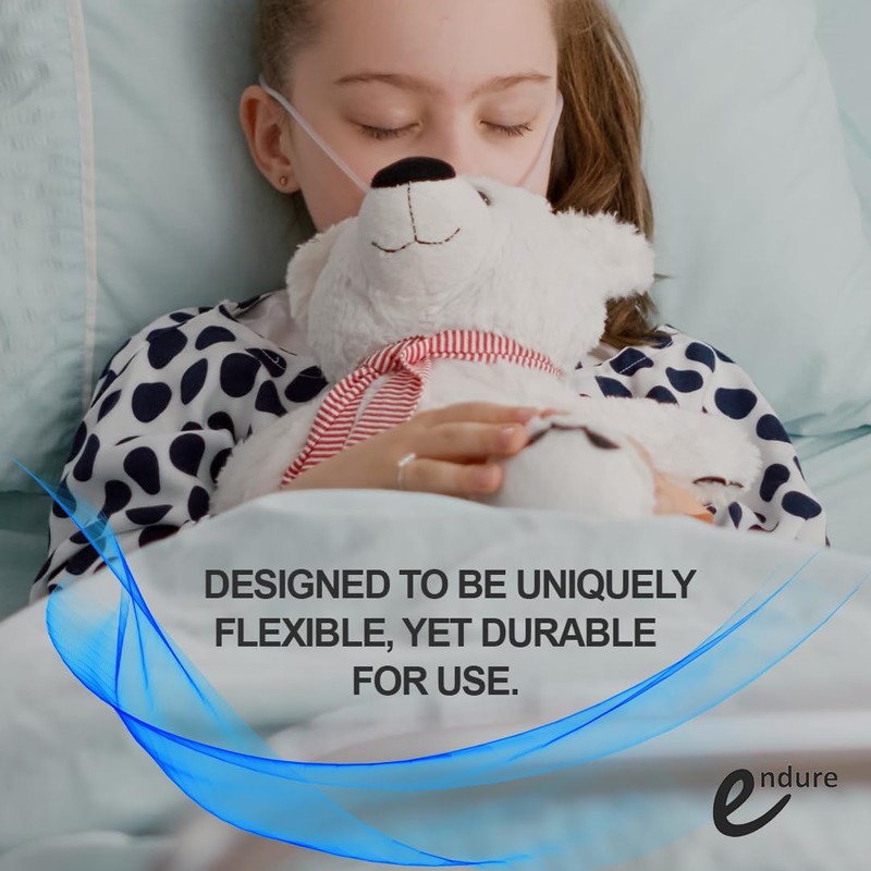 Endure Pediatric ETCO2 Nasal Sampling Cannula, Bifurcated Prong, 7Ft CO2