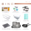 BINO 5-Slot Silverware Organizer for Drawer | Plastic Utensil Organizer