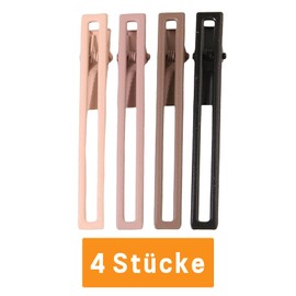 Traziewell Duck Beak Hair Clips 4 Pieces - Hair Clip Hair Styling Accessories Crocodile Hair Clips for Women Mixed Colour Hair Accessories 1010