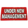 4Less 2x4 Ft Under New Management Banner Vinyl Alt Sign