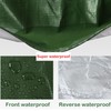 Tarps Heavy Duty Waterproof, Green/Silver 10Mil Polyethylene Tarp Cover with