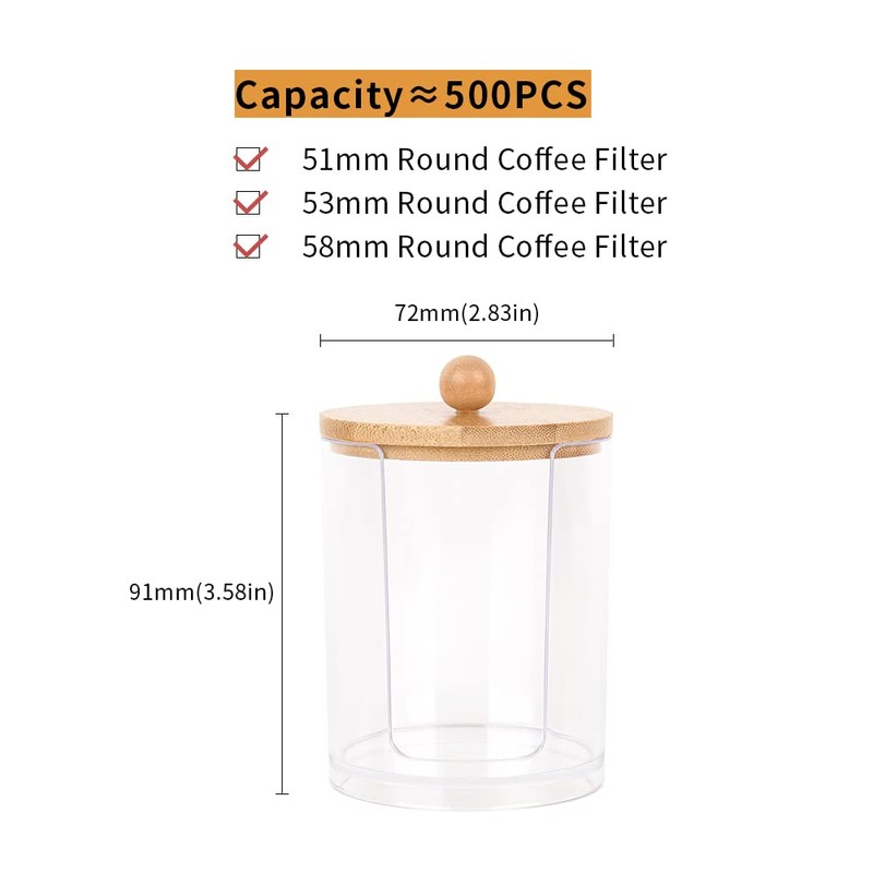 Watchget Coffee Filter Holder Coffee Round Paper Filter Stand Coffee
