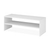 Whitmor Stackable 31" Extra Wide 2-Shelf Storage Organizer, White