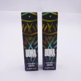 UOMA BEAUTY 2 Pack UOMA BEAUTY Black Magic Hypnotic Impact High Shine Lipstick ON-FIRE, NIB