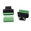 euroharry RJ45 Female to Terminal Block 8-Pin Adapter LAN Network