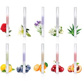 Veroa 10Pcs Cuticle Oil Pen,for Cuticle Care Mixed Flavors Natural Ingredients Nail Oil Pen,With Soft Brush Prevent Dry Cracking and Hangnails Cuticle Oil for Nails,Vegan