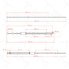 TSTRAUM BMX Bicycle Gyro Brake Cable Front + Rear (Top