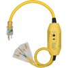 DEWENWILS 3FT Tri-Tap GFCI Extension Cord Heavy Duty 12/3 SJTW