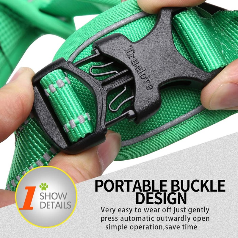 MOKCCI Truelove Soft Front Dog Harness .Reflective No Pull Harness