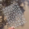 1 Sheet Floral Nail Stickers 5D Embossed Flower Nail Decals