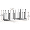 pickpiff Free Standing Shoe Racks - Black Metal Boot Rack