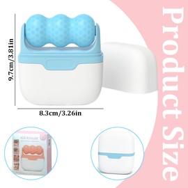 Ice Roller Massagegerät, Gesichts-Eisroller Gesichts-Eisroller für die Augen, Eisroller zur Reduzierung von Schwellungen, Schmerzlinderung und bei leichten Verletzungen (Blau)