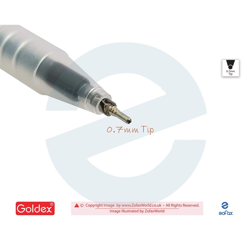 Goldex 5 x 0.7mm Ball Pens Cotton Doll Ball Point