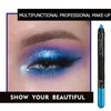 Blue Glitter Eyeshadow Pencil, Shimmering Bright Blue Eye Shadow Stick,