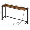 HOOBRO 47.2" Console Table with Power Outlets and USB Ports,