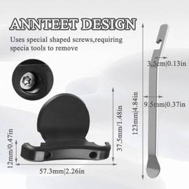 Pluvyze Bicycle Mount for AirTag, Bicycle Hiding Place on Saddle for Bicycle Saddle with 1 Steel Tyre Lever, Hidden Anti-Theft GPS, Suitable for Mountain Bikes, Road Bikes