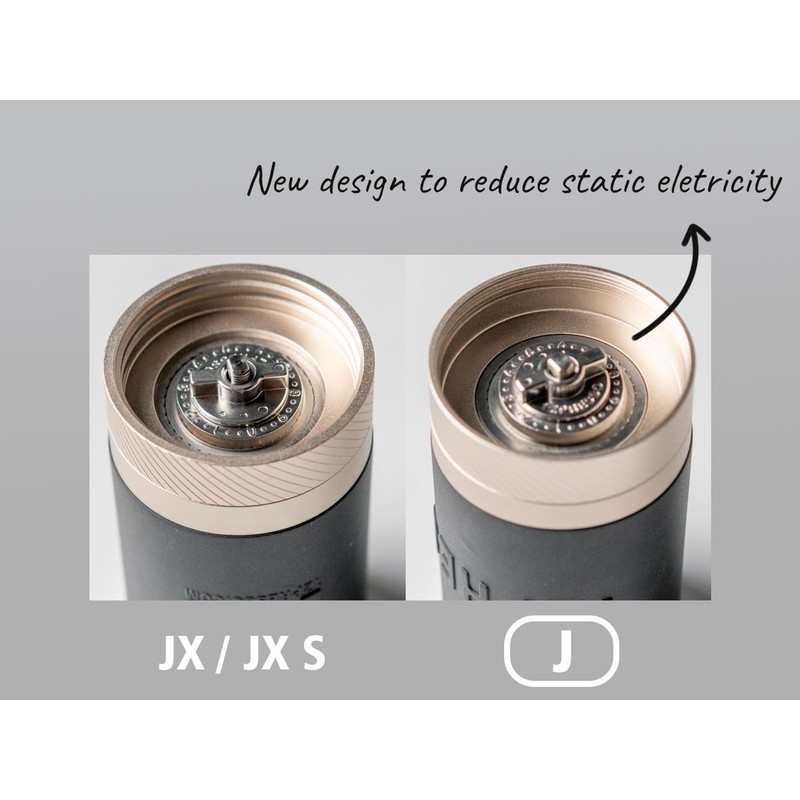 1Zpresso J Manual Coffee Grinder Silver Capacity 35g with Assembly