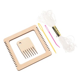 Operitacx 1 Set Weaving Tool Set Loom Kit for Girls Weaving Loom DIY Weaving Board Hand-Knitting Weaving Tools Small Weaving Tools Decor Knitting Kit Machine Tool Clothing Wooden