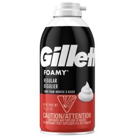Gillette 4 Pack New Gillette Foamy Shave Foam cream soap Original 11 Ounce Red