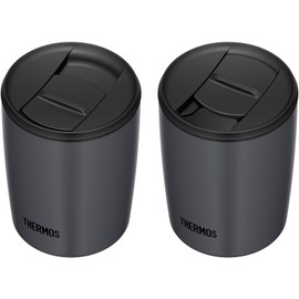 Thermos JDP-301 DGY Vacuum Insulated Tumbler with Lid, 10.1 fl oz (300 ml), Dark Gray