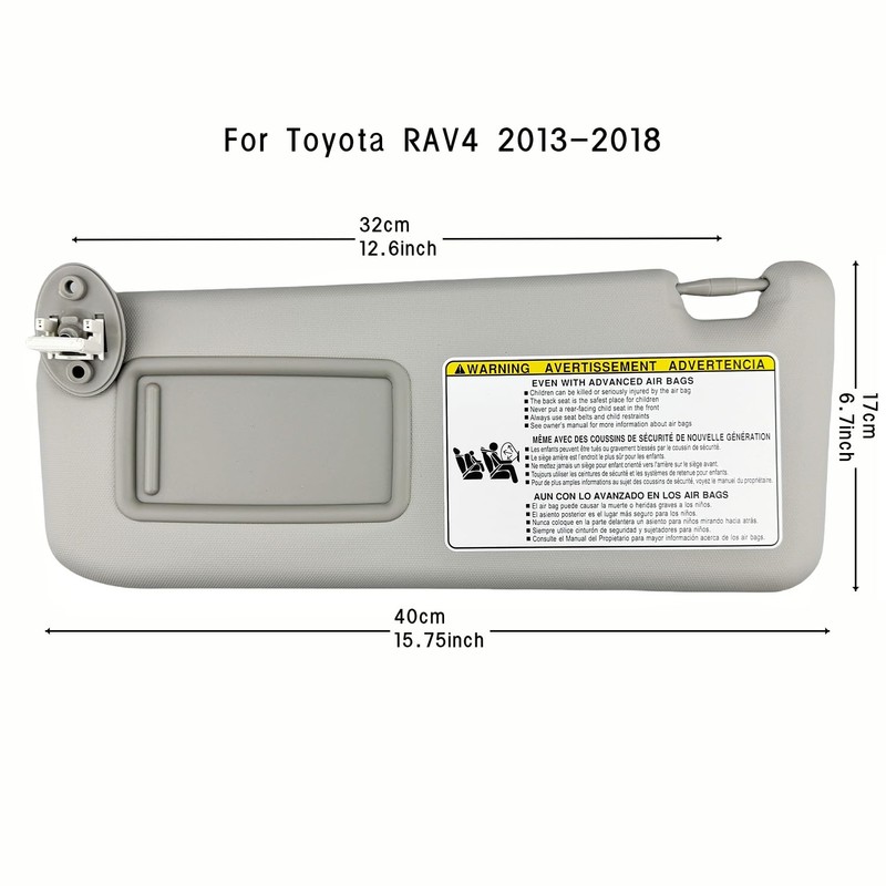 Left Driver Side Sun Visor for Toyota RAV4 2013 2014
