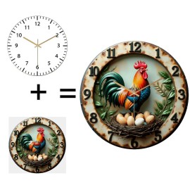 12 Inch Round Wall Clock that Arrives in Pristine Condition, Ready to Displaysheet size: 12 in, color: White