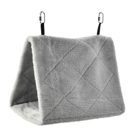 Parrot Essentials Large Bird House Snuggle Hut Hideaway for Parrots, Budgies and Other Birds - Fun Coloured Soft, Cozy Hanging Tent Sack for Resting and Hiding - Toy Hammock Tent Makes Them Feel Safe