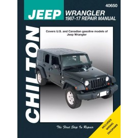 1987-2017 Jeep Wrangler Chilton's Total Car Care Repair Service Manual 23084