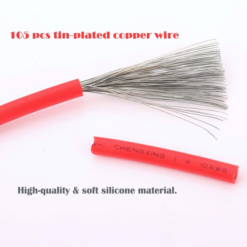 2ft/60cm Solar Conector to SAE Adapter 10AWG Cable + 2ft/60cm