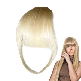 Clip on Bangs for Women - Real Hair Clip in Bangs | Natural Curved Wispy Bangs | Human Hair Wispy Bangs Clip in Hair Extensions | Thinning Hair Daily Wear Hairpieces Sisters Wife Hair Extension Bangs