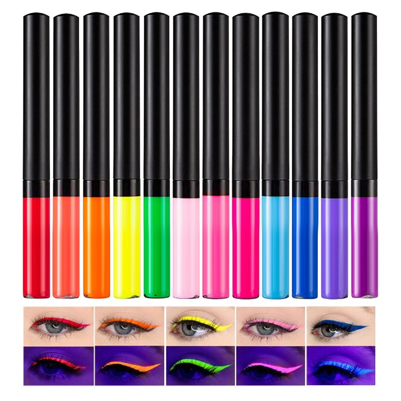 12PCS Liquid Colored Eyeliner Waterproof Fadeless Matte Eyeliner Pencil Set