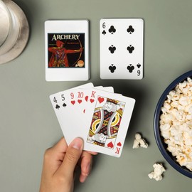Lantern Press Hillsgrove, California, Archery Brand, Vintage Label (52 Playing Cards, Poker Size Card Deck with Jokers)