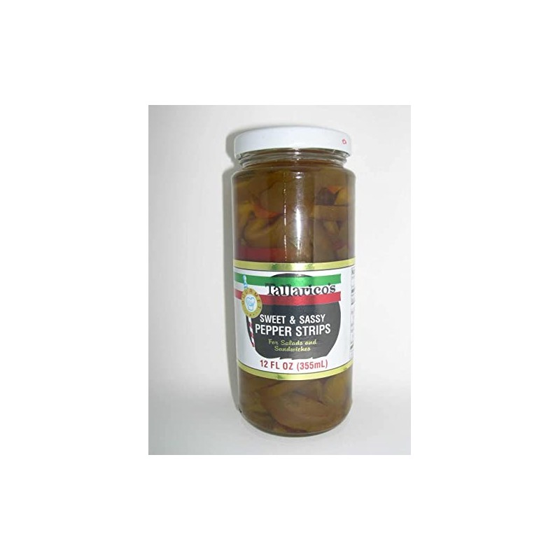 Tallaricos Sweet and Sassy Pepper Strips, 12 Fl Oz