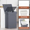 Function Home Trash Can Cabinet, 13 Gallon Kitchen Garbage Can,