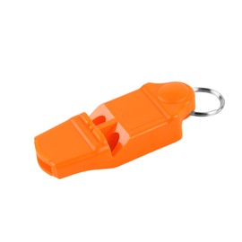 Coghlan's Safety Whistle – 100 dB Loud Pealess Signal Whistle with Self-Clearing Design, Bright Orange Visibility, Non-Clogging, Break-Away Lanyard for Hiking, Camping, Boating, and Emergency Use