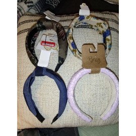 Target NEW LOT OF (4) Assorted HEADBANDS HAIR ACCESSORIES -
